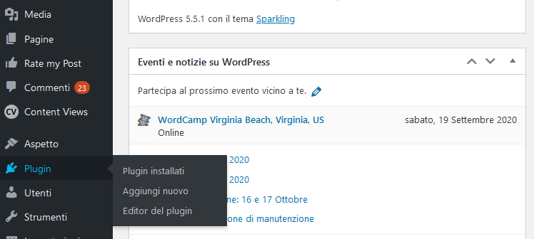 Gestione dei plugin di WordPress Gestione dei plugin di WordPress